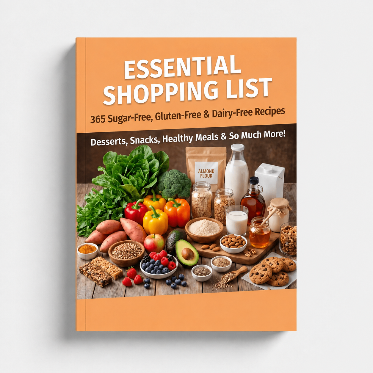 Essential shopping list for sugar-free, gluten-free, and dairy-free recipes